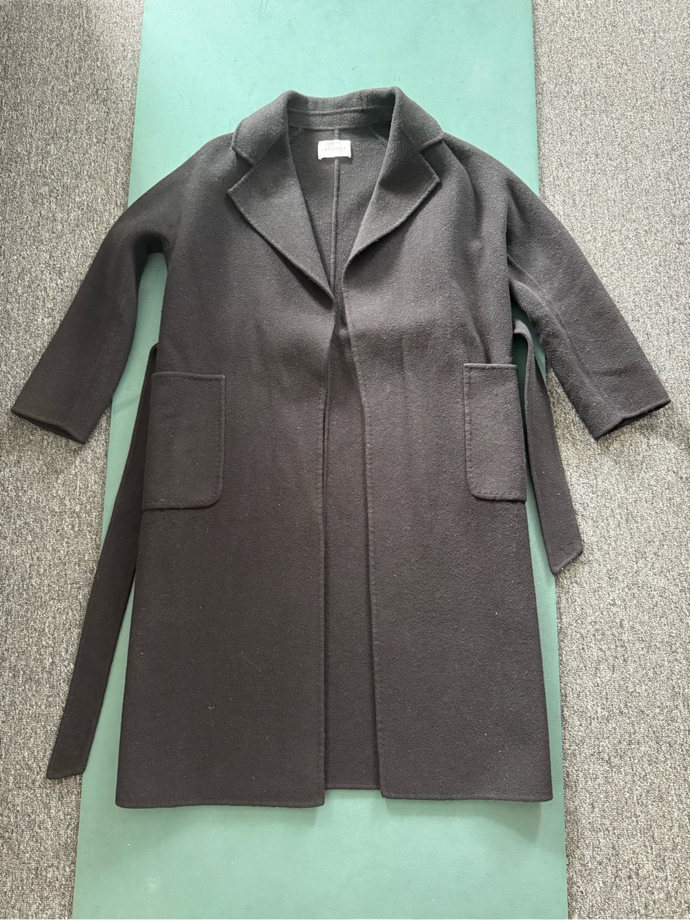 Lattelier Black Wool Coat